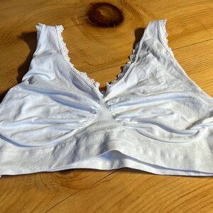 Bralette.   Size large.  White.